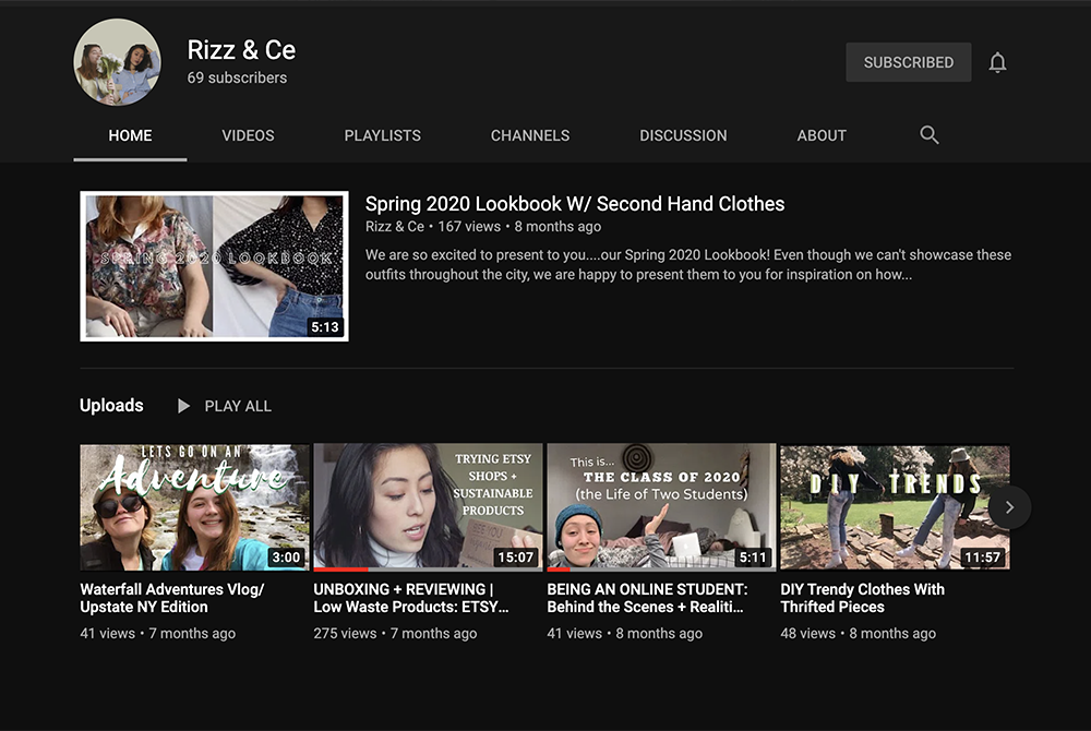 My close friend Rizz and I started this YouTube channel. We gained 69 subscribers and over 200 views on some videos. (Provided photo) My close friend Rizz and I started this YouTube channel. We gained 69 subscribers and over 200 views on some videos. (Provided photo)