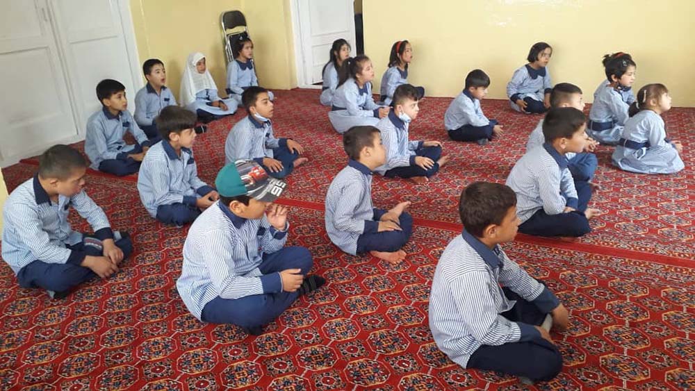 Children attend Pro Bambini di Kabul, a school for children with special needs in Afghanistan where Sr. Theresa Crasta, a Maria Bambina nun from India, served as the principal. (Courtesy of Theresa Crasta)