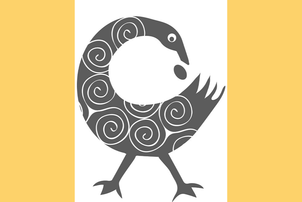 Sankofa bird graphic (Dreamstime/Tata Donets)