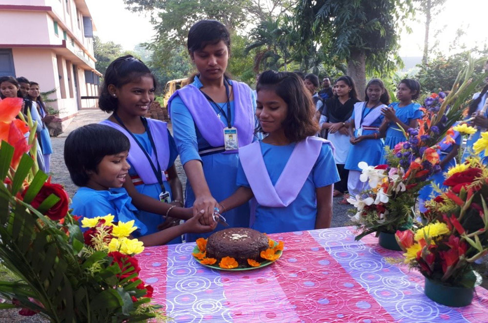 Girls who live at Asha Bhavan hostel in the Berhampur Diocese in Southern Odisha, India, join an event for Children's Day, which is celebrated annually in India on Nov. 14. (Courtesy of Shanti Pulickal)