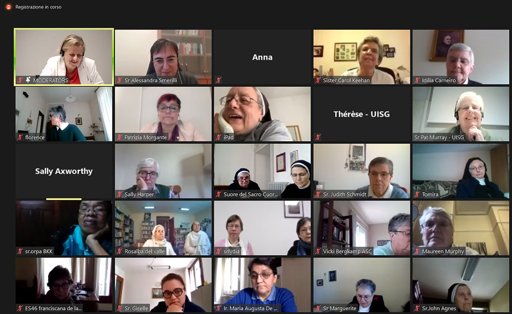 Approximately 300 people attended the April 27 "Sisters Empowering Women" webinar, the second of six events sponsored by the International Union of Superiors General. (Courtesy of the International Union of Superiors General)