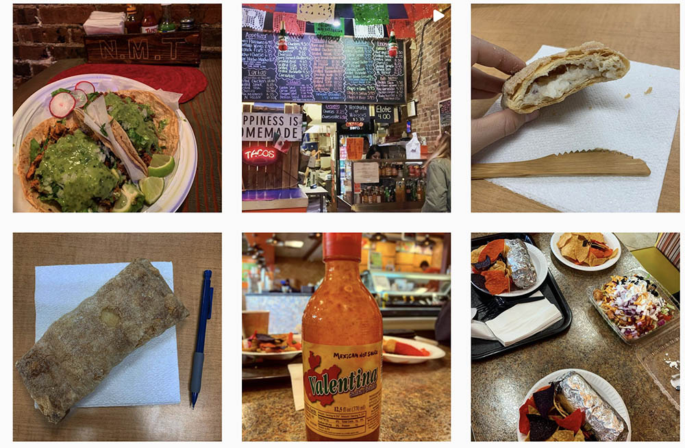 In my Taco Literacy class at St. John's University, we had to run our own food Instagram, but instead of just snapping photos of food, we had to dive into the histories of each of the foods we ate and ask questions about the cultural implications.