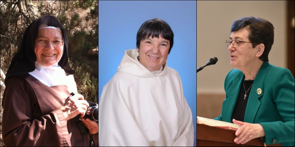 From left: Carmelite Mother Teresita Flynn (Provided photo); Carmelite Sr. Judy Murray (Provided photo); Sister of St. Francis Marguerite O'Beirne (Courtesy of Neumann University)