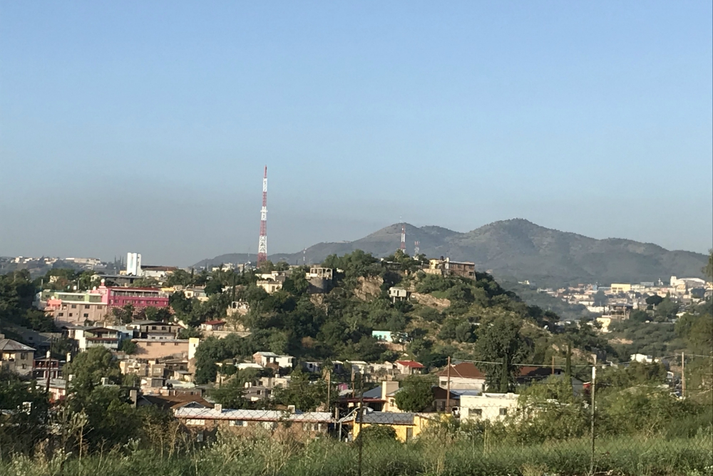 A view of the hills of Nogales, Mexico, from the Arizona side (Tracey Horan)