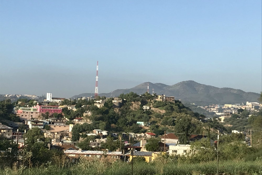 A view of the hills of Nogales, Mexico, from the Arizona side (Tracey Horan) A view of the hills of Nogales, Mexico, from the Arizona side (Tracey Horan)
