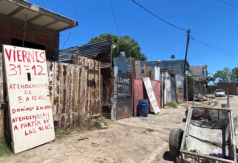 Una calle de Villa Hidalgo.