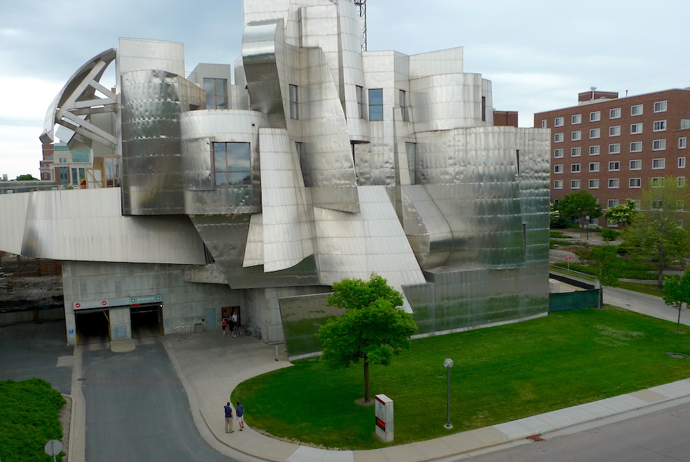Frederick R. Weisman Art Museum building at the University of Minnesota in Minneapolis