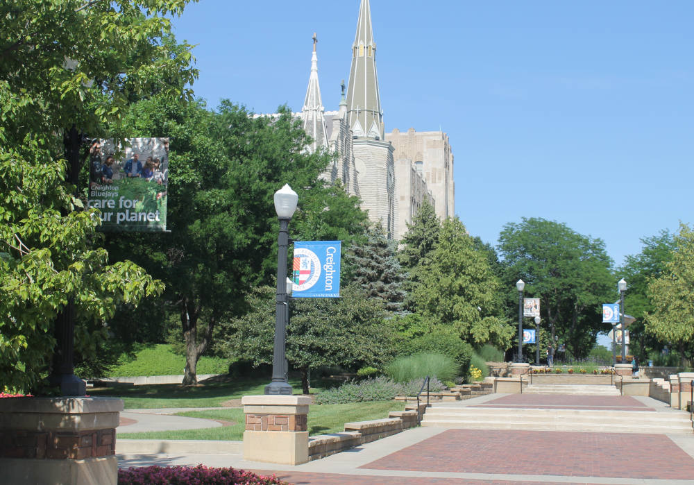Jesuit-run Creighton University, in Omaha, Nebraska, announced Dec. 31 that it will end investments in fossil fuel companies within the next 10 years. (NCR photo/Brian Roewe)