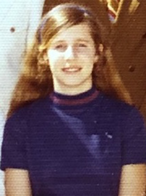 Anne Gleeson at age 13, her age when she says Sister of St. Joseph of Carondelet Sr. Judith Fisher, 24 years her senior, initiated a sexual relationship with her. "She completely stole my adolescence," Gleeson told Global Sisters Report. (Provided photo)