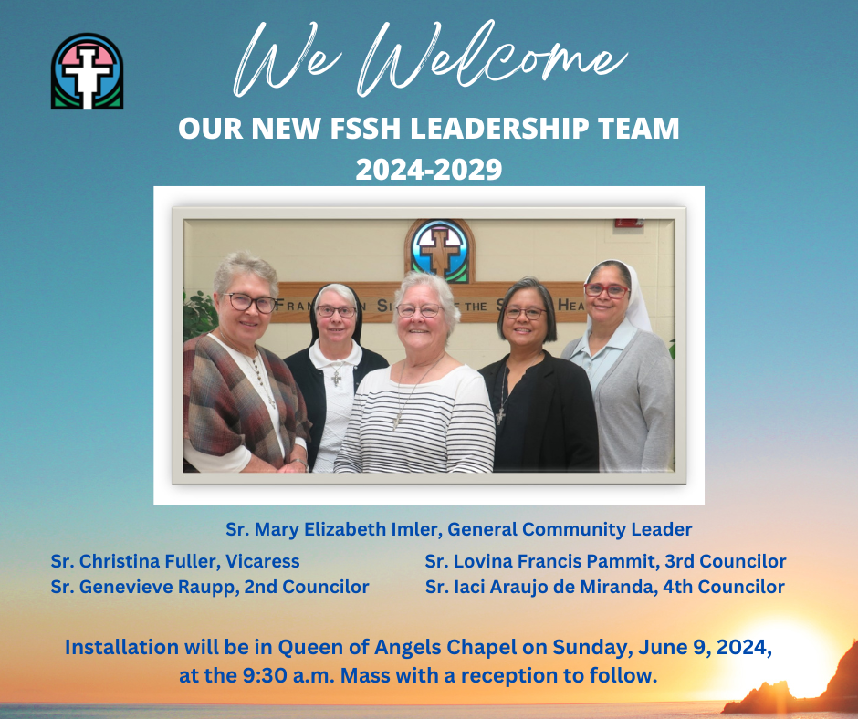 Photo of new Leadership Team for Franciscan Sisters of the Sacred Heart, Frankfort, IL