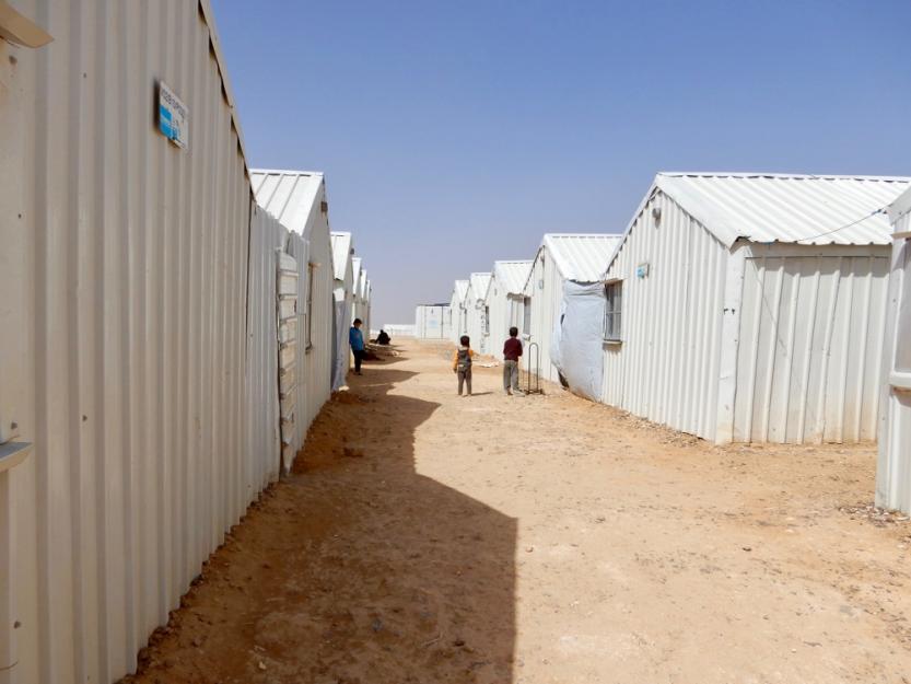 Azraq refugee camp in Jordan was entirely planned and constructed before the first refugees arrived in May 2014.