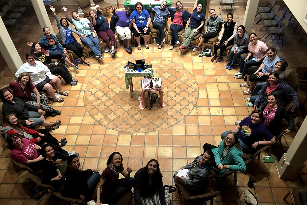 Young sisters are pictured at the Giving Voice retreat in Phoenix, Arizona. (Courtesy of Amanda Carrier)