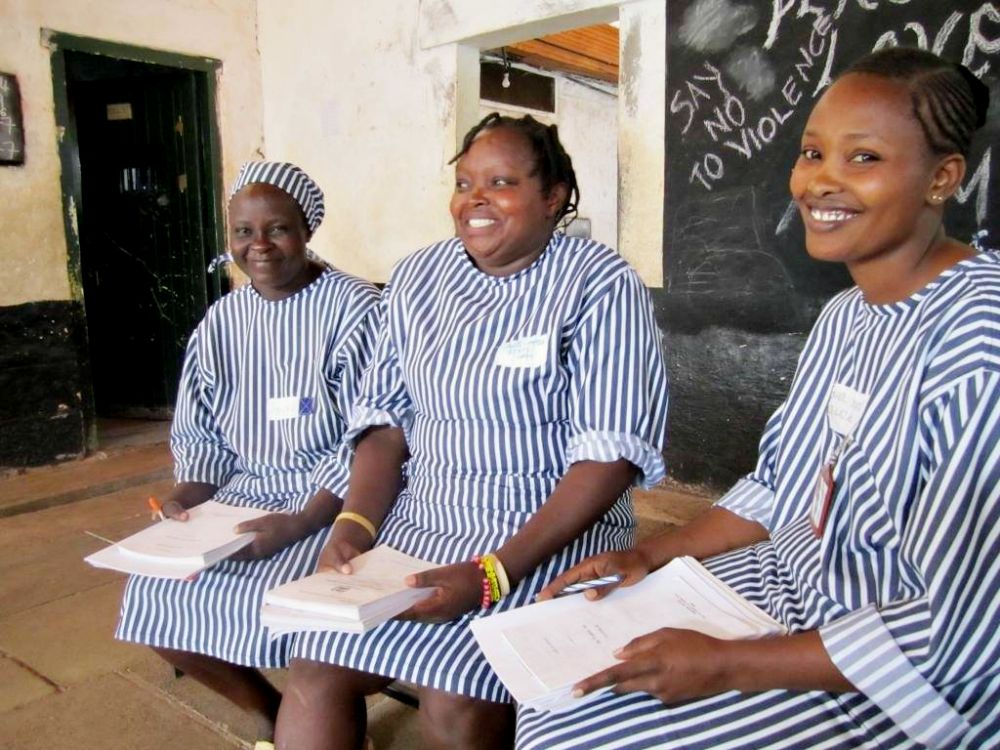 Inmates are taught leadership skills to help them when they leave prison at Langata Women's Prison in Nairobi, Kenya. (Courtesy of the Dimesse sisters) Inmates are taught leadership skills to help them when they leave prison at Langata Women's Prison in Nairobi, Kenya. (Courtesy of the Dimesse sisters)