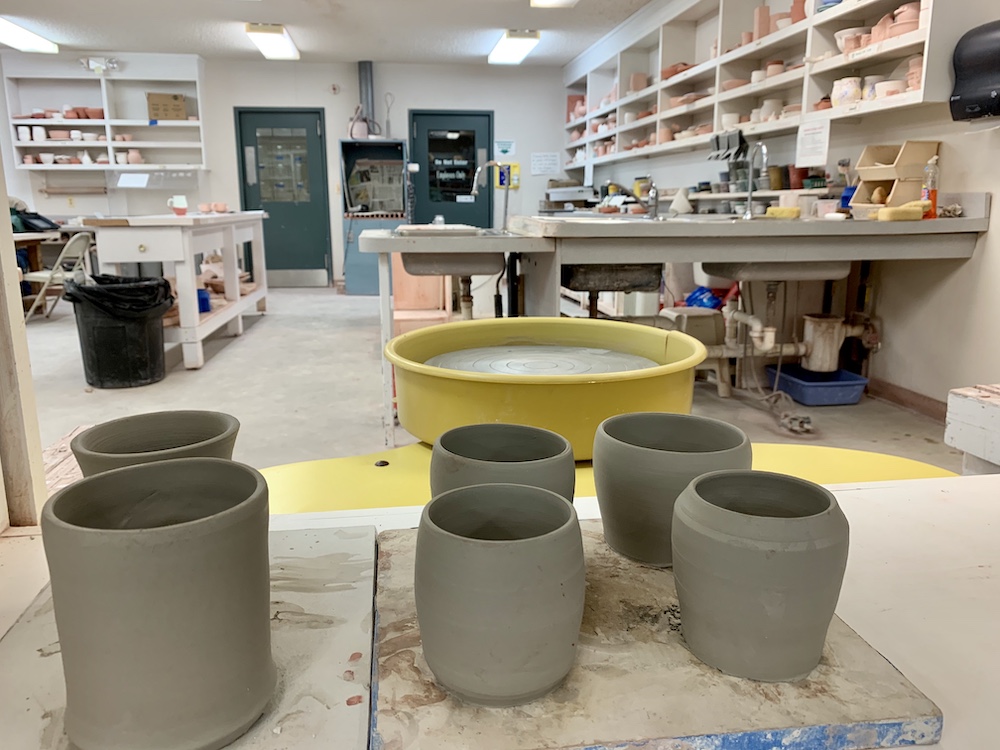 A glimpse inside the Thompson Park Creative Arts Center, where I take weekly pottery classes. I love getting off-campus and engaging in the creative and challenging task of working with clay. (Maddie Thompson)
