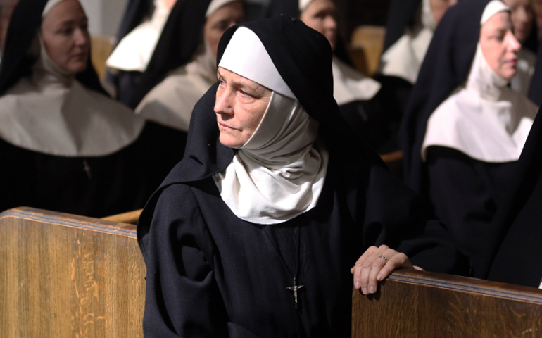 Melissa Leo as Reverend Mother in "Novitiate" by Margaret Betts (Mark Levine, courtesy of Sony Pictures Classics)