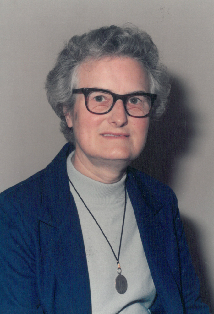Sr. Catherine Hughes, a former superior general of the Sisters of Notre Dame de Namur, died March 17 at age 94 in Liverpool, England. She is pictured in an undated photo. (CNS / Sisters of Notre Dame de Namur)