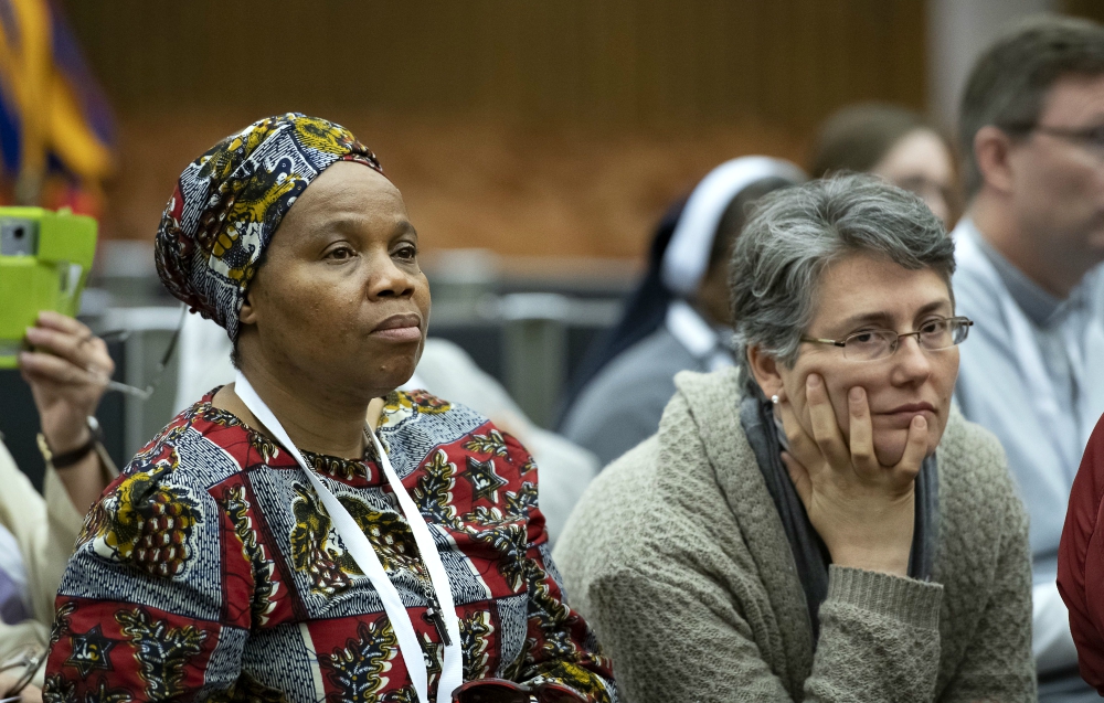Religious women attend Pope Francis' audience with about 700 consecrated men and women at the Vatican May 4. The religious were attending an international congress sponsored by the Vatican's Congregation for Institutes of Consecrated Life and Societies of Apostolic Life. (CNS/Vatican Media)