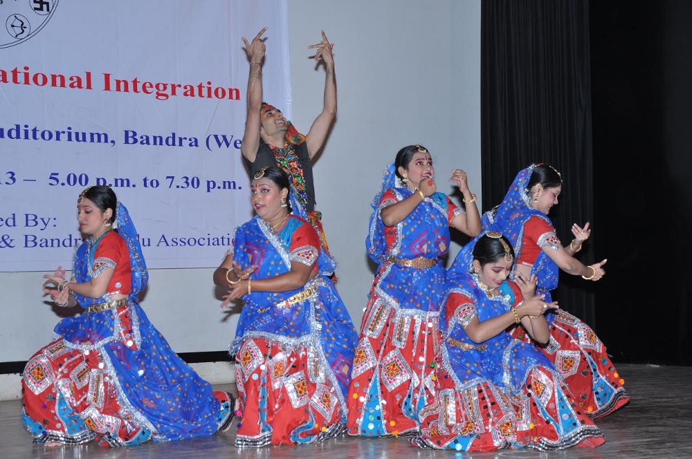 Dancers perform during an All Religion Prayer and Get-Together held at MMK College of Commerce, Bandra, Mumbai, on Jan. 30, 2013. The theme was "Youth for National Integration." (Pauline Chakkalakal)