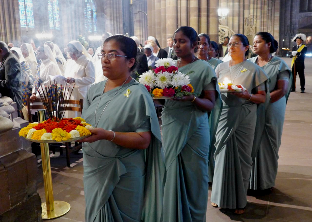 The multilingual beatification ceremony for Mother Alphonse Marie Eppinger, founder of three congregations, reflected the sisters' presence all over the world. (Flickr / Catho Alsace)