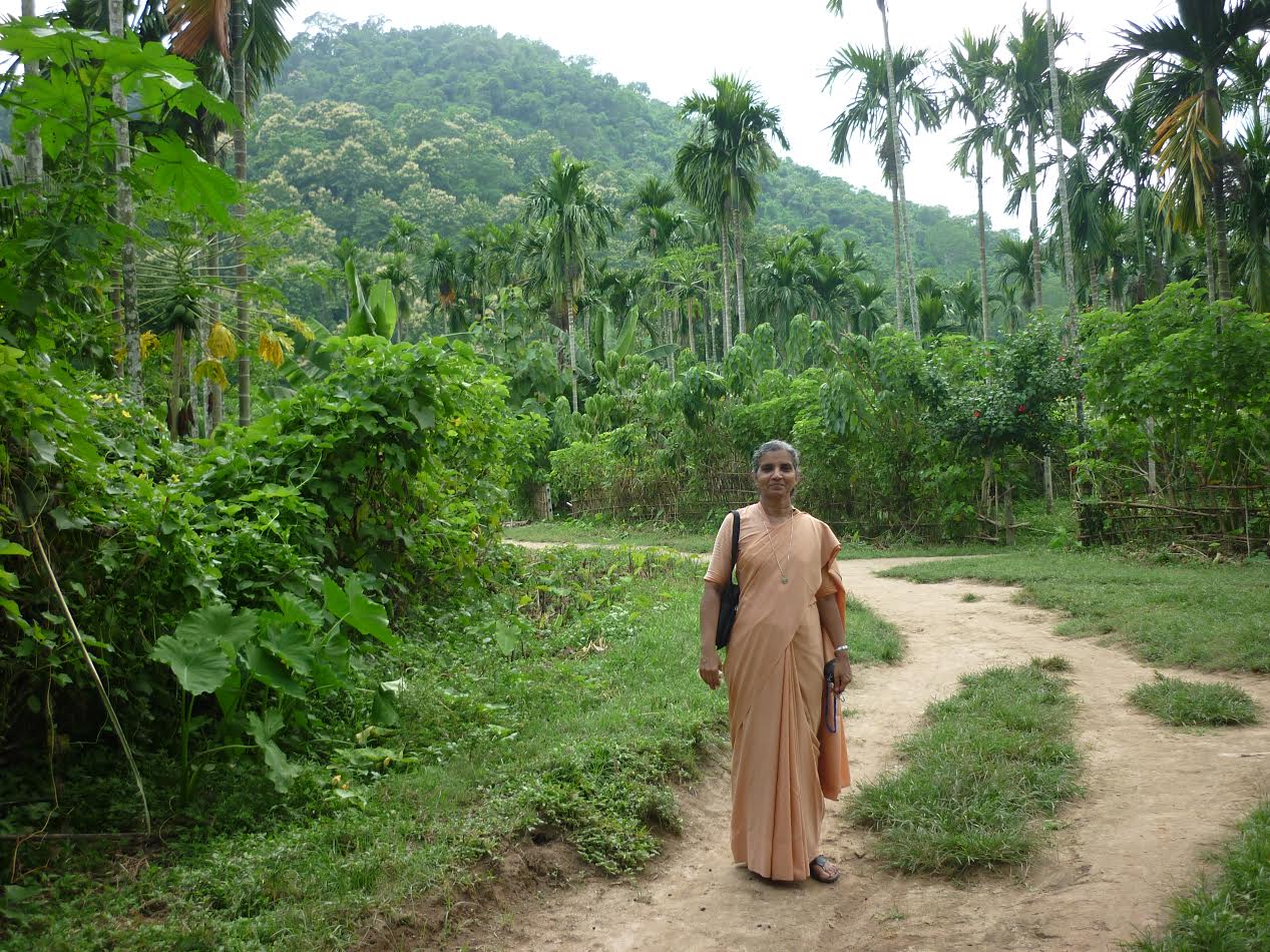 Sr. Lissy Maruthanakuzhy on a visit to Chhaygaon, a village near Guwahati in Assam in 2014 (provided photo)