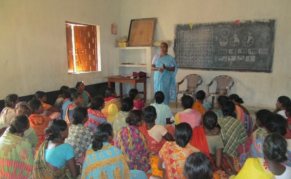 Sr. Lisha Chiramattel teaches women about safe pregnancy and maternal health. (Tessy Jacob)
