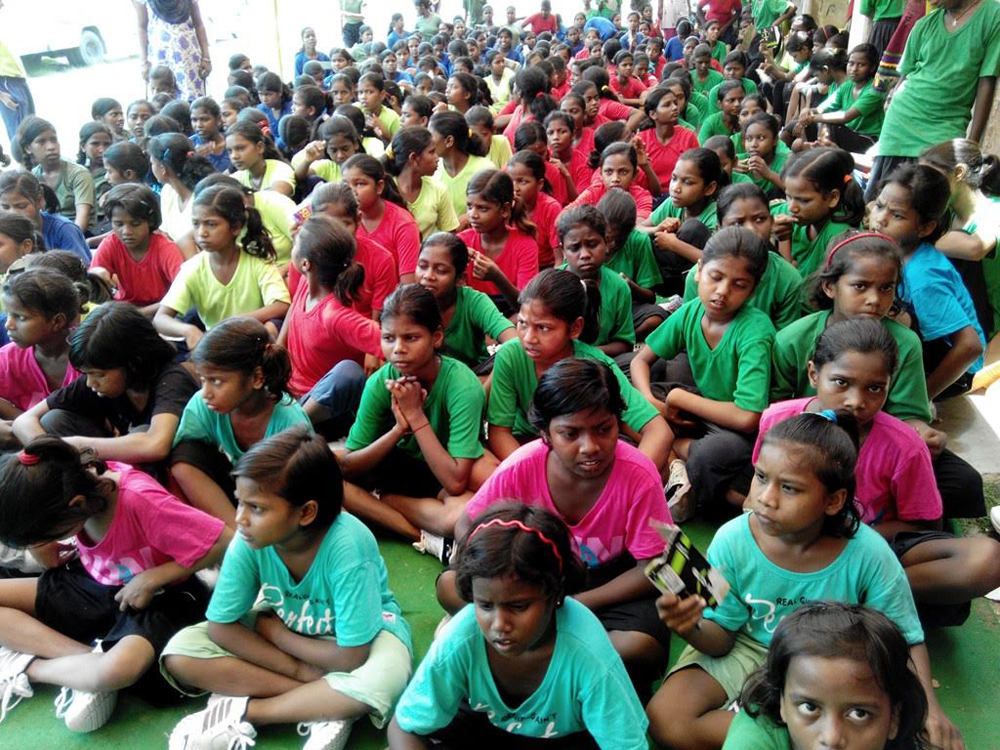 Girls participate in a 10-day summer camp called Kishori Mahotsav (teenage girls festival) in June 2015 at Parsa village, Danapur. (provided photo)