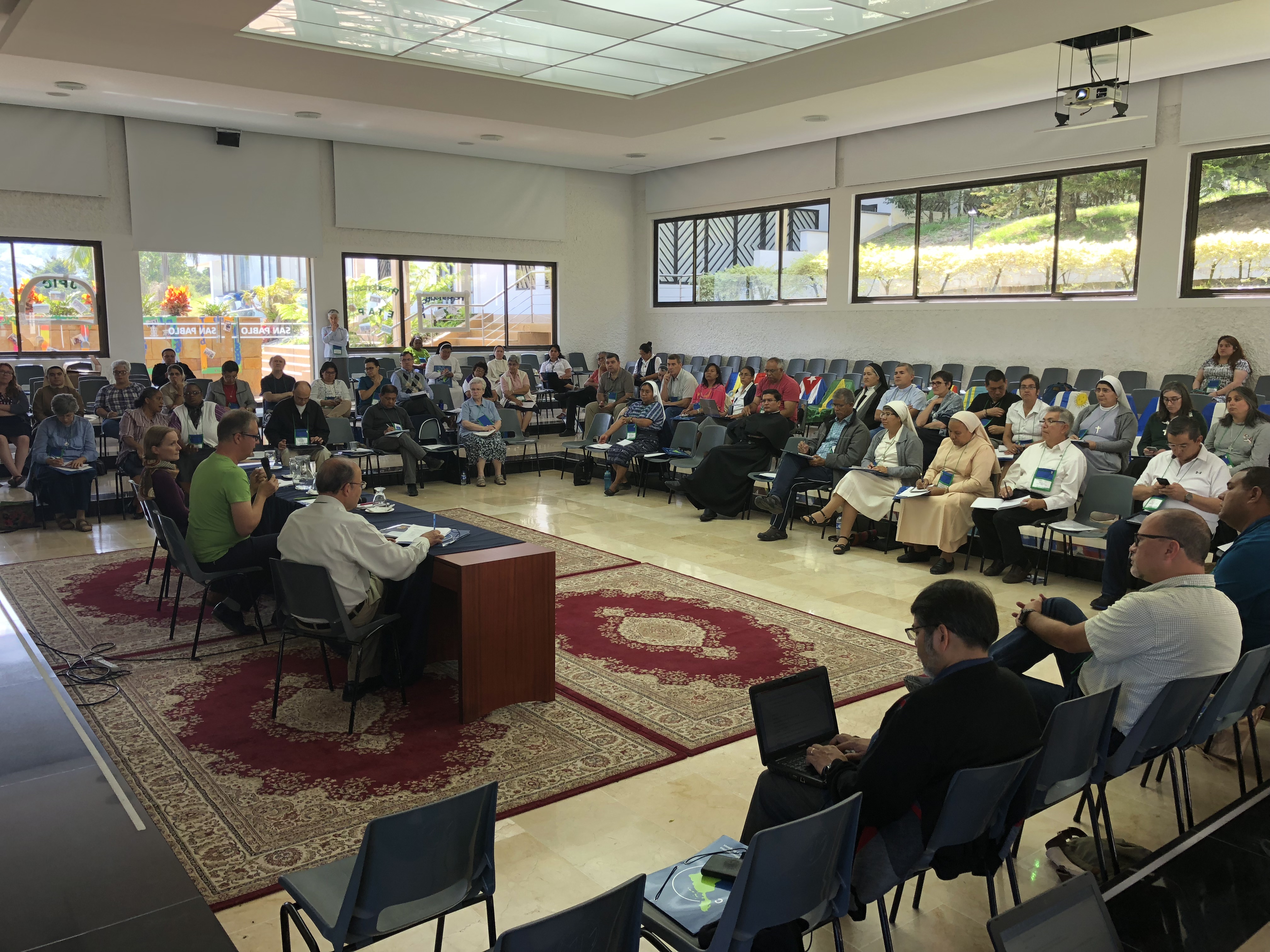 The CLAR general assembly listens to presentations from guests, who shared relevant information on their organizations. (GSR photo/Soli Salgado)