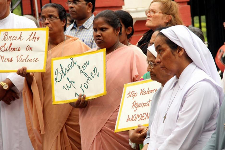 Protests in Delhi against anti-Christian violence in India. (John Mathew)
