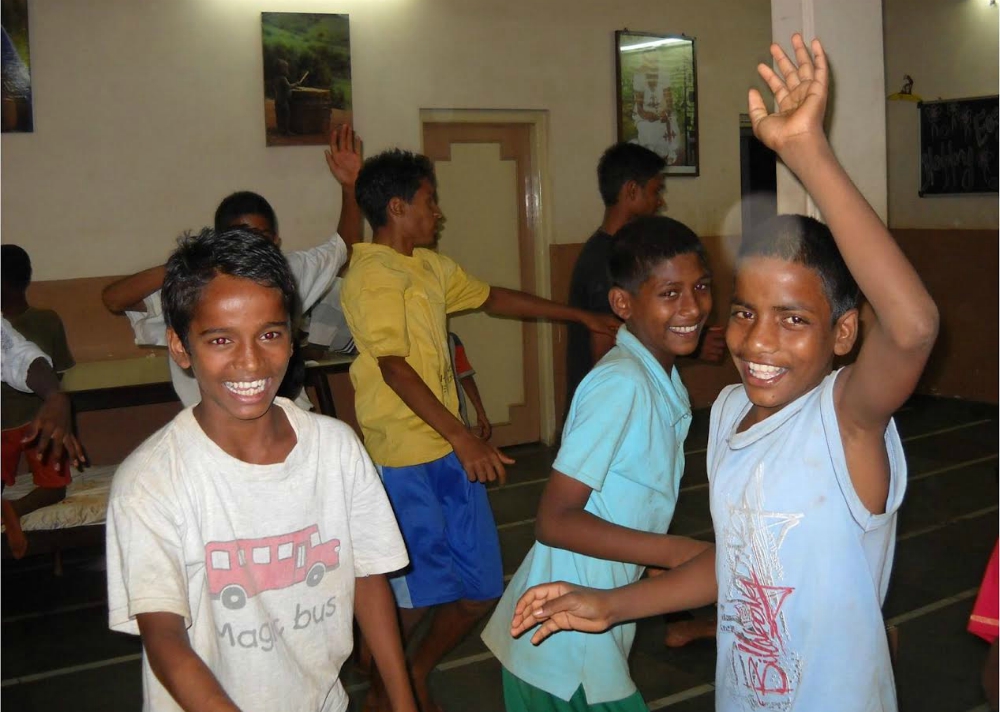 Children of the Snehasadan home dance during their free time. (Provided photo)