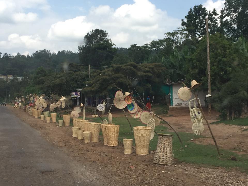 Baskets for sale on the road leading into Dilla. (Younghwa Byeon)