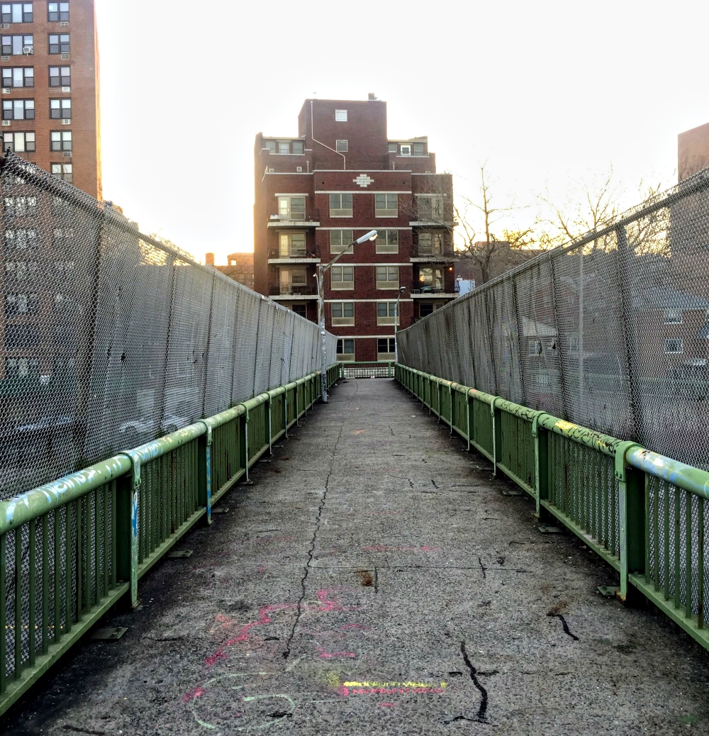 This bridge near Viviana Garcia-Blanco's home in the Bronx crosses a highway near Pelham Bay Park. (Viviana Garcia-Blanco)