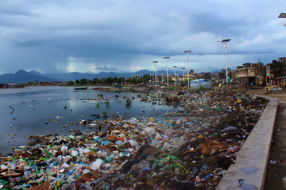 The coastal area of Cap-Haïtien called Nan Bannann often experiences flooding and is normally strewn with trash. (GSR photo / Chris Herlinger)
