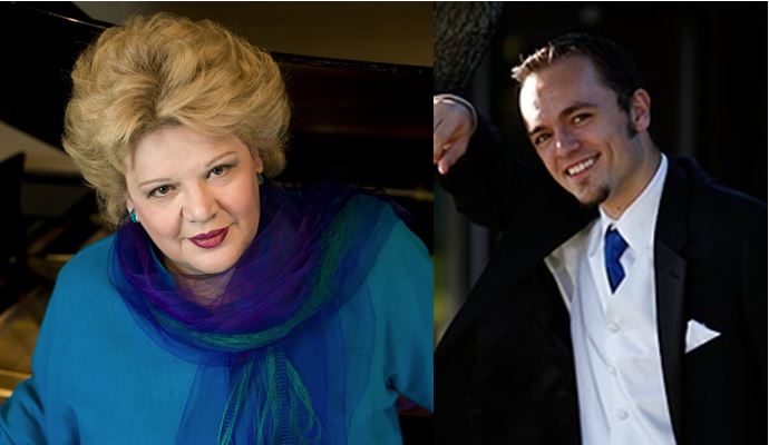 Opera singer Dolora Zajick (left) suggested that Sr. Sokol think about the idea of a virtual choir for the Discalced Carmelites, which eventually led to a meeting with producer Scott Haines (right). (Courtesy of Estipona Group PR)