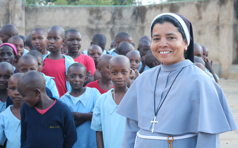 Sr. Lilly Manavalan, a nurse, from the Franciscan Clarist congregation at St. Clare School in northern Kenya on May 1 (Doreen Ajiambo)
