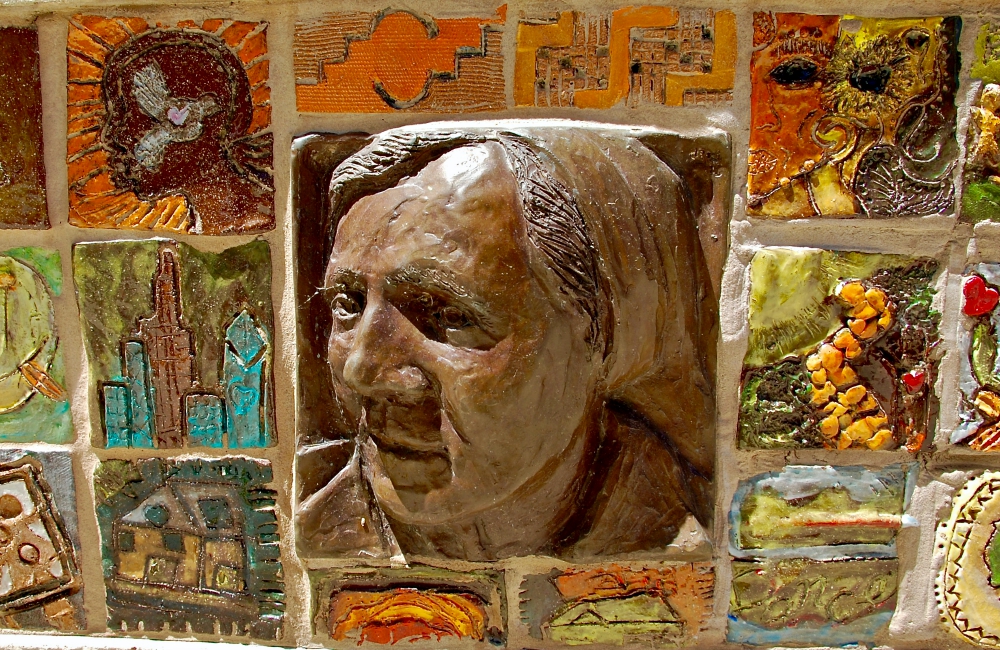 The Martin Luther King Living Memorial in Chicago's Marquette Park includes images of the Sisters of St. Casimir, honoring their work for justice in the Chicago Lawn neighborhood. (GSR photo / Dan Stockman)
