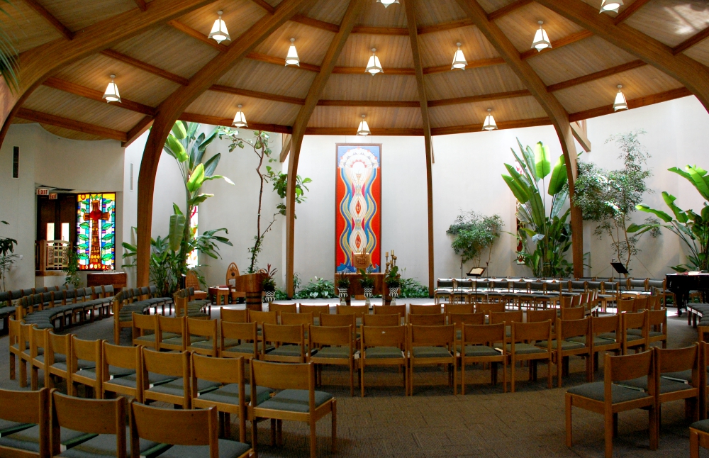 St. Benedict the African Catholic Church in Chicago's Englewood neighborhood was specifically designed to honor its parishioners' African-American roots, but also to be welcoming to everyone. (GSR photo / Dan Stockman)