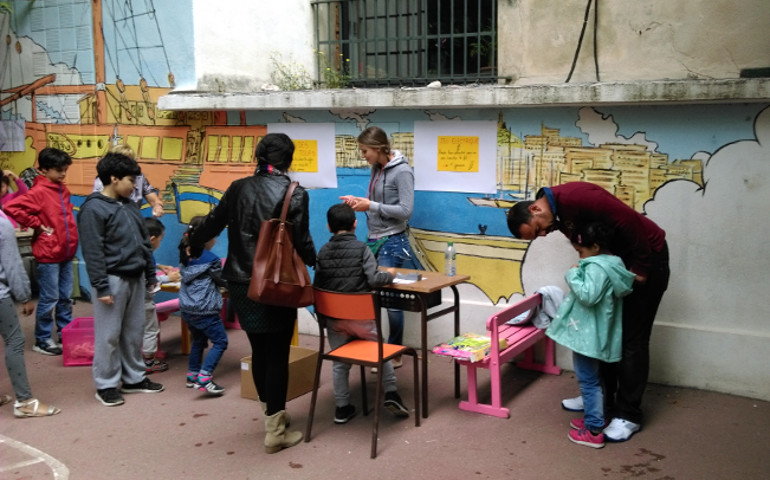 Children at Notre Dame Saint Théodore, a Catholic preschool and elementary school in Marseille, France, where the majority of students are Muslim. (Provided photo)