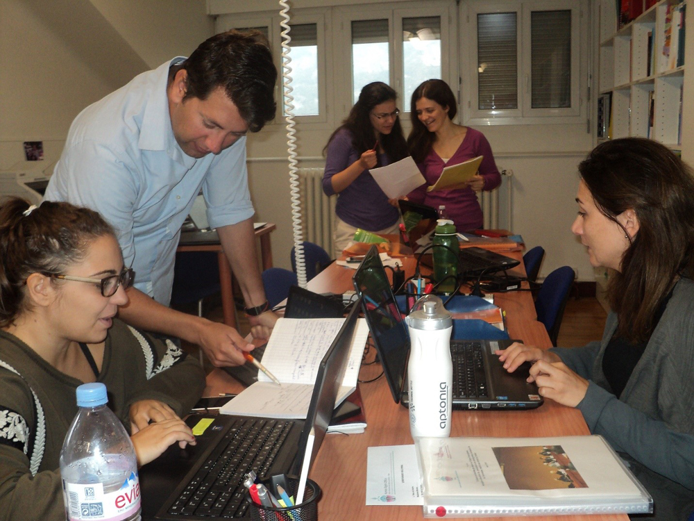 The IIMA human rights office at work. (Provided photo)
