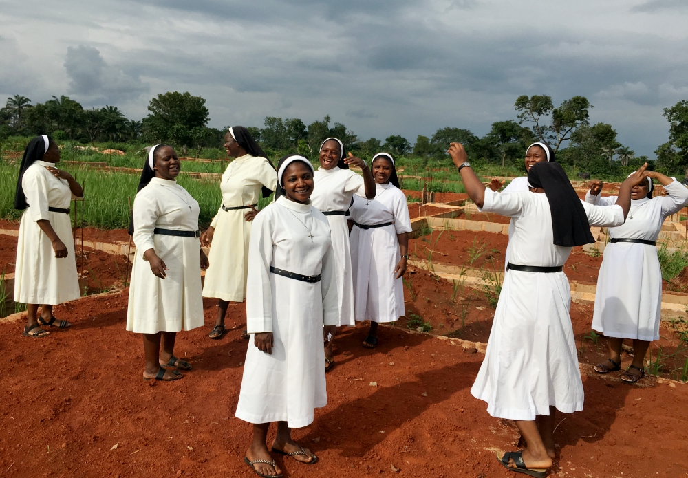 Augustinian Sisters of the Mercy of Jesus visit the future site of their new convent and chapel in Nigeria's Idah Diocese. (Festus Iyorah)