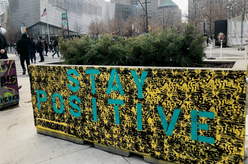 Street art downtown delivers a much-needed message. (Provided photo)