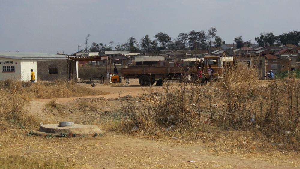 Southey Park squatter camp has no electricity, water or sanitation system or paved roads. (Jill Day)