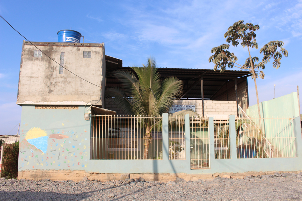 Pictured is the main building where the sisters run their health and nutrition workshops and projects. (GSR photo / Sofia Bermeo)