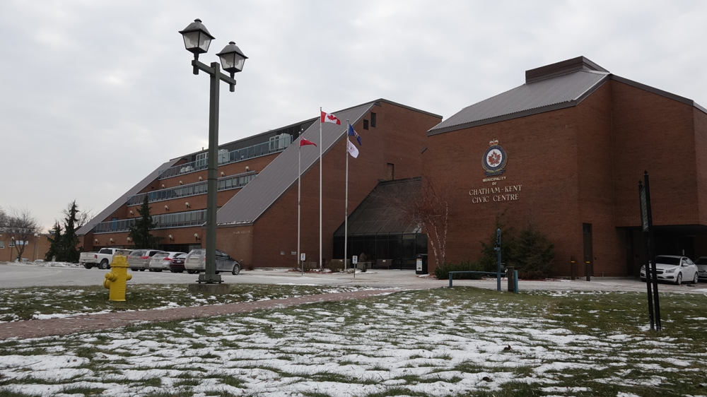 The Chatham-Kent Municipality. Sisters Gleeson and O'Mara joined the Al Hajjehs for community events and as they met dignitaries, as the area's first Syrian family. (Dana Wachter)