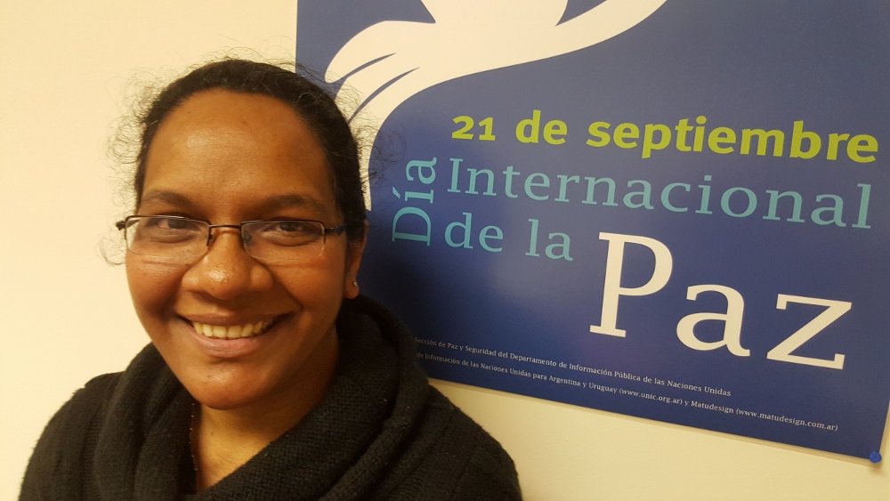Sr. Justine Gitanjali Senapati, the Congregations of St. Joseph's representative at the United Nations (GSR photo / Chris Herlinger)