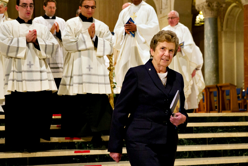 Daughter of Charity Sr. Carol Keehan at the Basilica of the National Shrine of the Immaculate Conception during the 2015 Catholic Health Association assembly in Washington, D.C. (Catholic Health Association/Evelyn Hockstein)