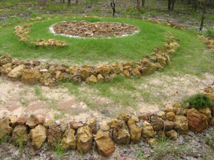 Labrynth in the garden. (Teresita Abraham)