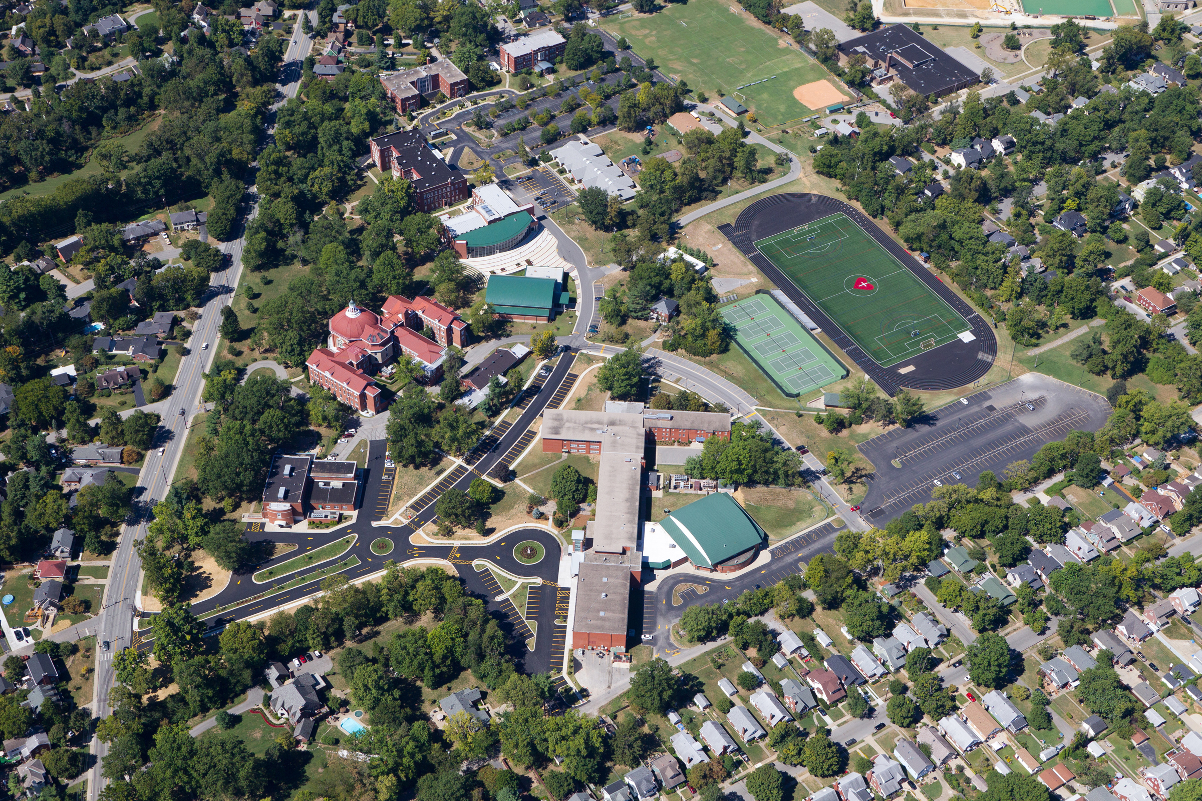 Aerial shot of the 48-acre property that until June 25, belonged to the Ursuline Sisters of Louisville, Kentucky (Provided photo)