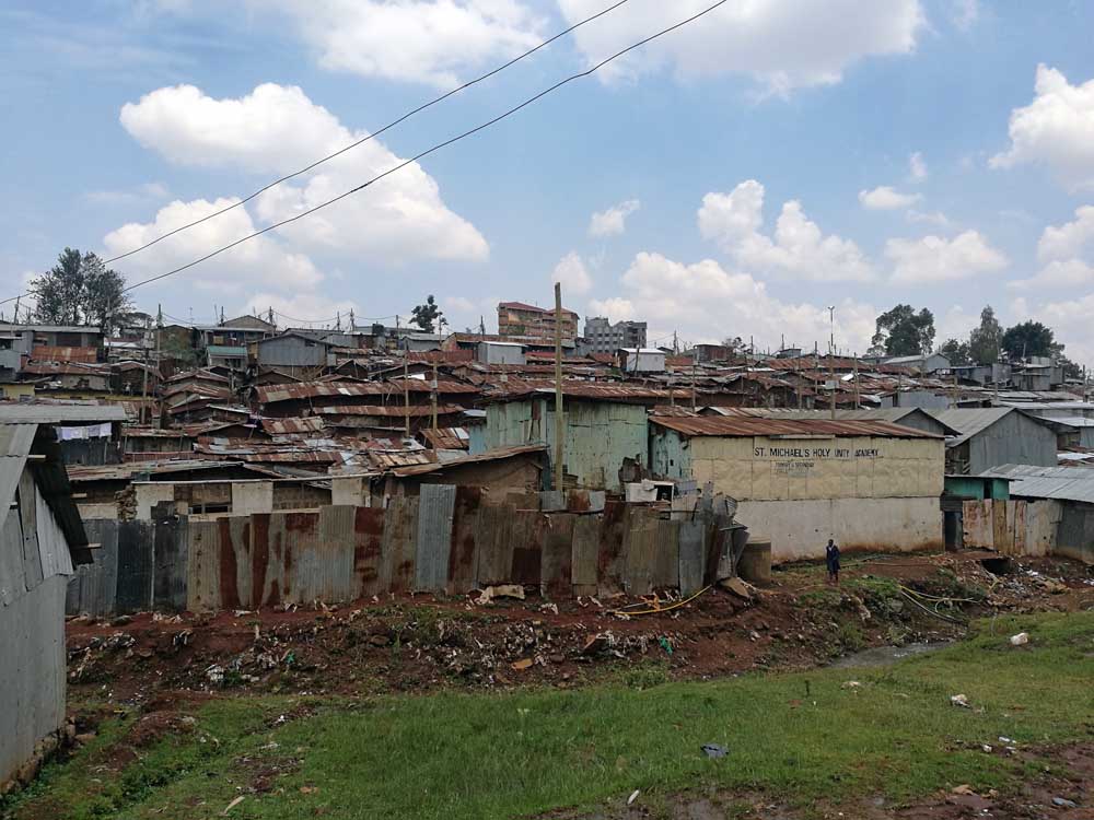 Kibera, the largest slum in Africa, experienced protests that led to injuries of several people after Kenya's Aug. 8 controversial election. (Lilian Muendo)
