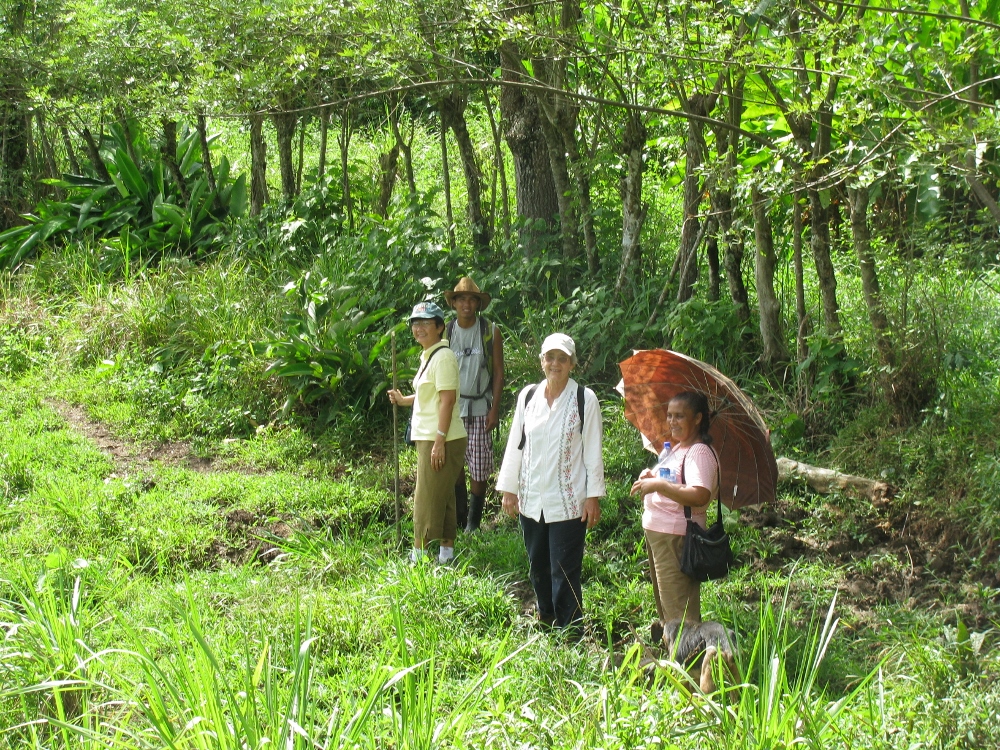 Maryknoll Sr. Melinda Roper, second from right, in Panama. (Courtesy of Maryknoll Sisters)