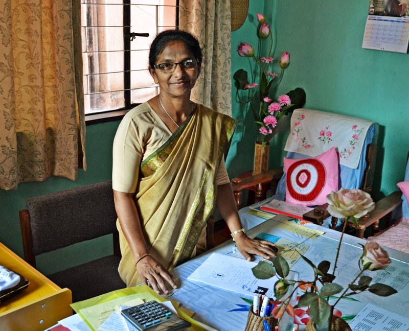 Sr. Aisha Kavalakatt in her office. (Lisa Perekkatt)